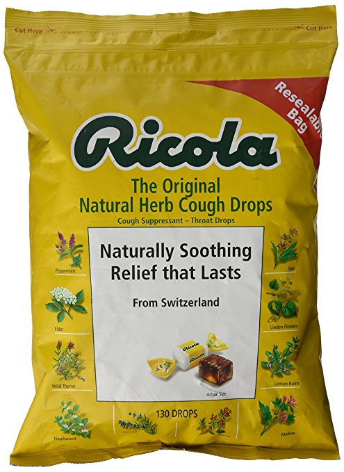 Ricola The Original Natural Herb Cough Drops - 130 Drops - ADDROS.COM